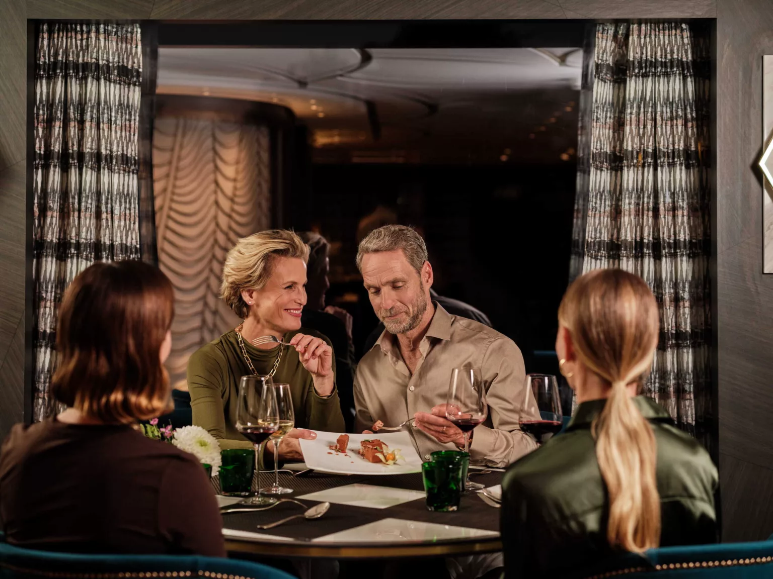 Dinner on board