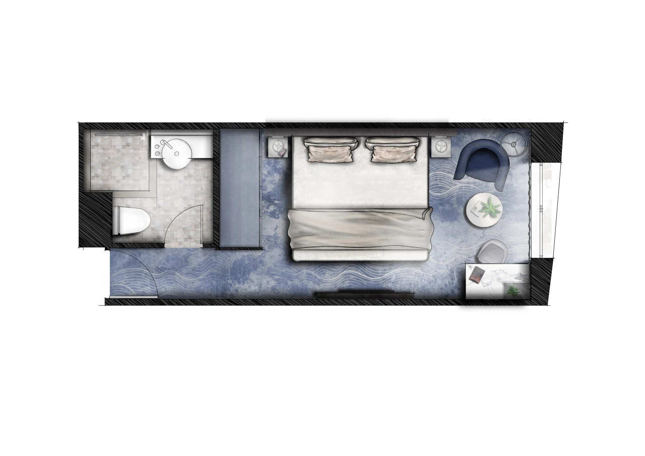 Floor plan of the Symphony Suite